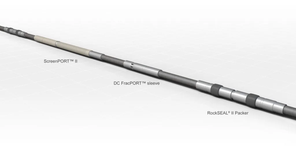 Close-up image of a segmented carbon fiber fishing rod with labeled parts against a white background.